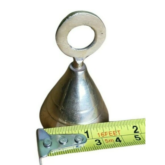 Brass Bell Circular Top Mini Cone Shaped India Home Decor 1.5" Gold Colored - Picture 4 of 6
